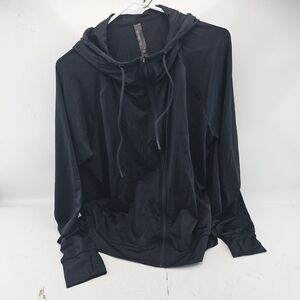 Mondetta Black Hooded Jacket with Subtle Texture
